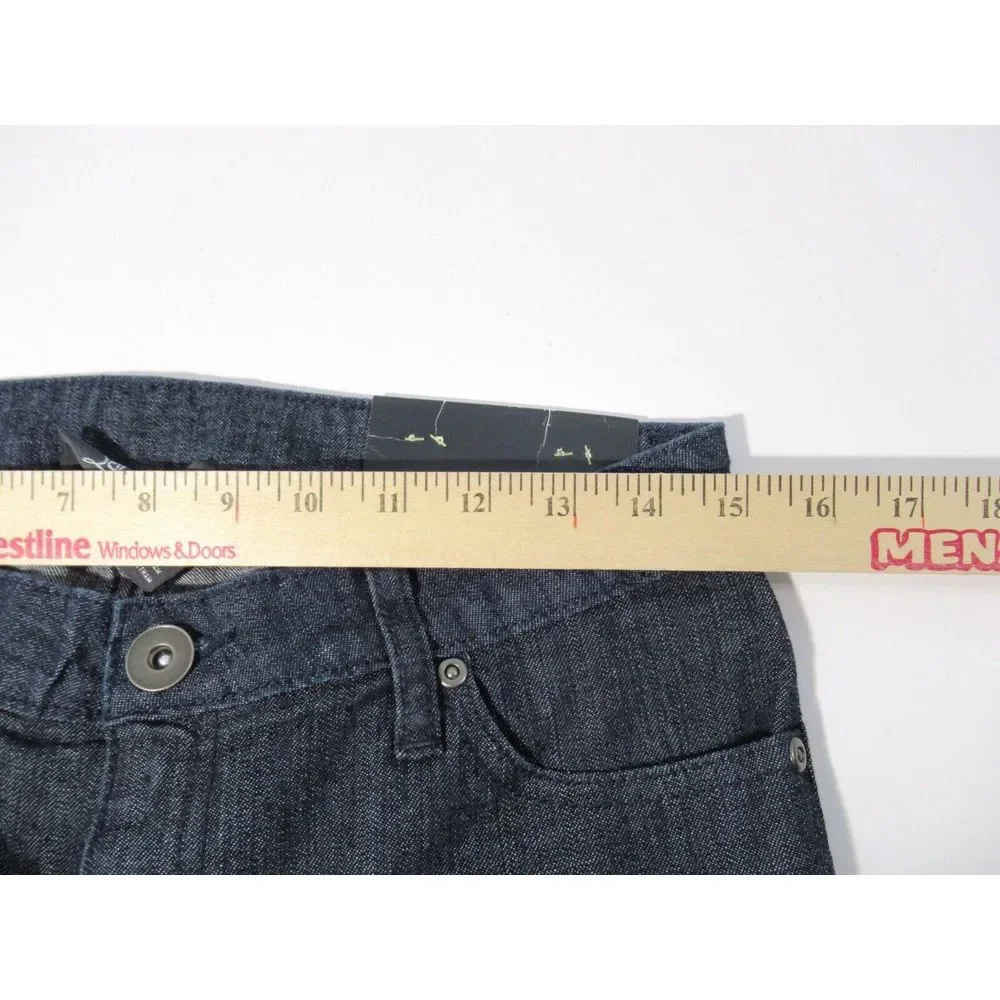City Streets Ladies Blue Low Rise Jean Shorts Size 5 Studded Embellished NWT A16
